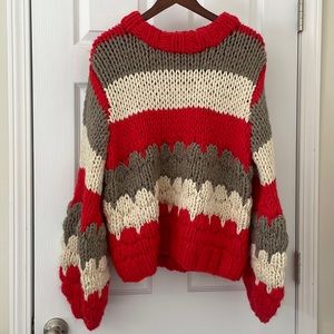 Urban Outfitters Chunky Knit Striped Sweater